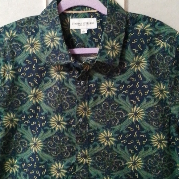 NWOT Thomas Sterling Aloha Shirt - Picture 2 of 5